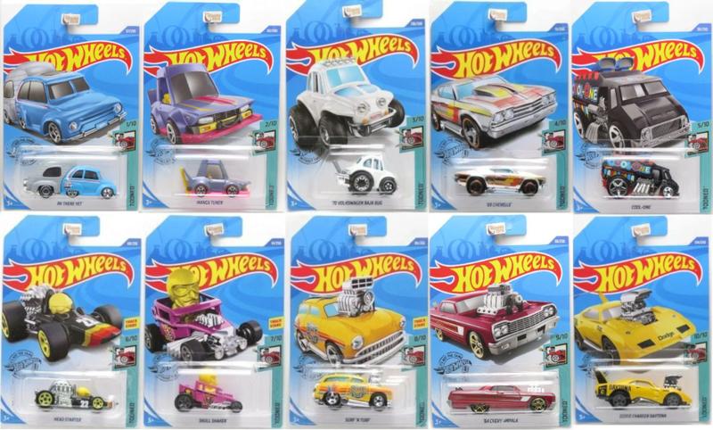 Série Tooned Completa - Main Line 2020 - 10 Miniaturas - Hot